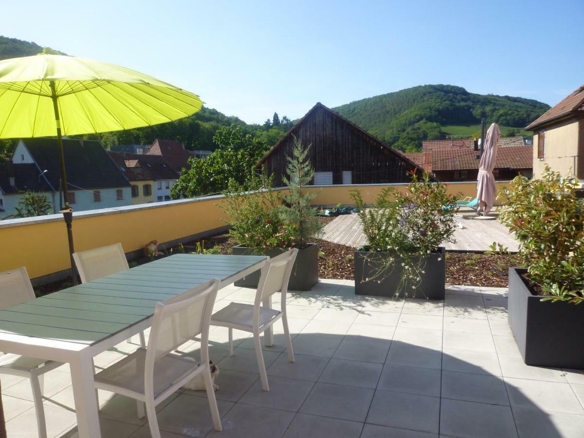 Ferienwohnung La Tête Au Soleil Soultzmatt Exterior foto